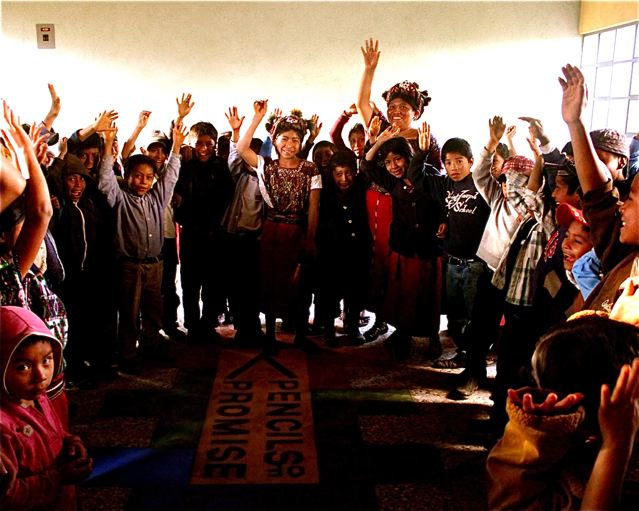 Teen Mozart so happy to see the kids in their new school from her fundraiser with Pencils of Promise Teen Mozart so happy to see the kids in their new school from her fundraiser with Pencils of Promise