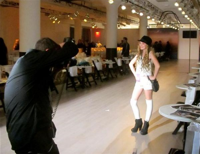 Singer Mozart on Elle Magazine Runway at New York Fashion Week photographed by Tom Concordia Singer Mozart on Elle Magazine Runway at New York Fashion Week photographed by Tom Concordia