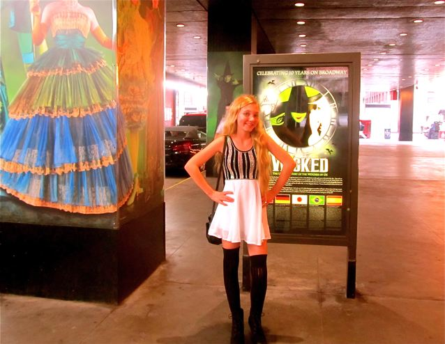 Mozart at New York Fashion Week taking in Wicked Mozart at New York Fashion Week taking in Wicked