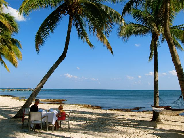 Key West luxury lunch on the beach