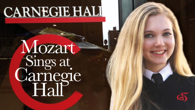 15 year old Mozart Sings at Carnegie Hall 15 year old Mozart Sings at Carnegie Hall