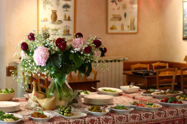 Stunning Provence buffet at Hotel Les Mas Des Gres Stunning Provence buffet at Hotel Les Mas Des Gres