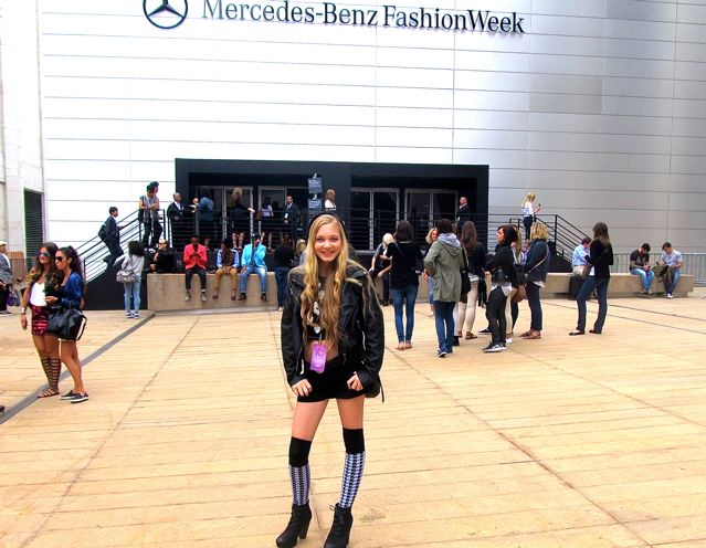 Pretty model and singer Mozart in NYC at Mercedes- Benz Fashion Week Pretty model and singer Mozart in NYC at Mercedes- Benz Fashion Week