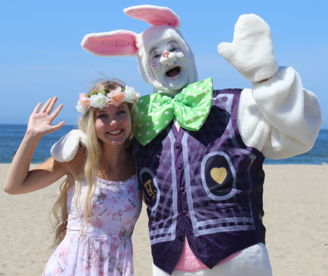 Easter at the Beach in Santa Monica!  Mozart and the Easter Bunny