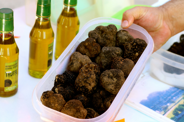 Truffles in Best Provence Farmers' Market - Coustellet in the Luberon Truffles in Best Provence Farmers' Market - Coustellet in the Luberon