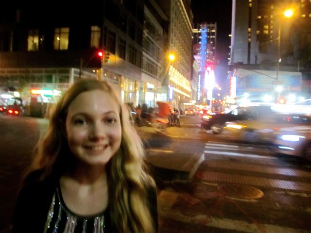 Mozart in NYC at night - feels right at home Mozart in NYC at night - feels right at home