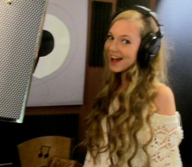 Teen singer Mozart recording her song "You're Not Alone" now on itunes Teen singer Mozart recording her song "You're Not Alone" now on itunes
