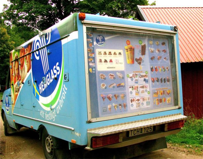 Ice cream truck in Sweden Ice cream truck in Sweden