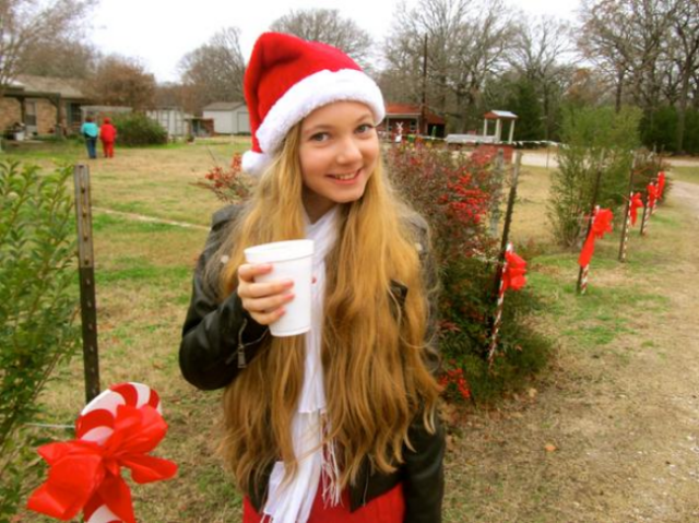 Mozart enjoying Hot chocolate celebrating Christmas