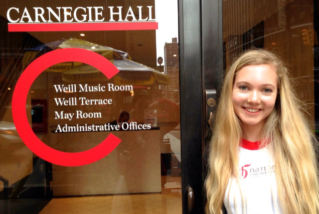 15 year old Mozart Sings at Carnegie Hall in NYC - rehearsing 15 year old Mozart Sings at Carnegie Hall in NYC - rehearsing