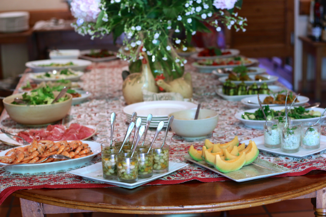magnificent brunch at Hotel Hotel Les Mas Des Gres on Provence magnificent brunch at Hotel Hotel Les Mas Des Gres on Provence