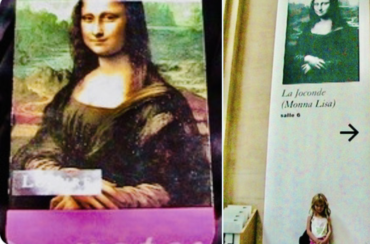 kids Louvre mona lisa kids Louvre mona lisa