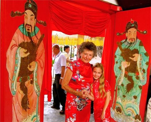 Americans celebrating chinese New Year in Asia 3 generation travel Americans celebrating chinese New Year in Asia 3 generation travel