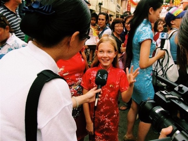 Heavenly Reyna interviewed in Mandarin for Chinese TV shows for Lunar New Year Heavenly Reyna interviewed in Mandarin for Chinese TV shows for Lunar New Year