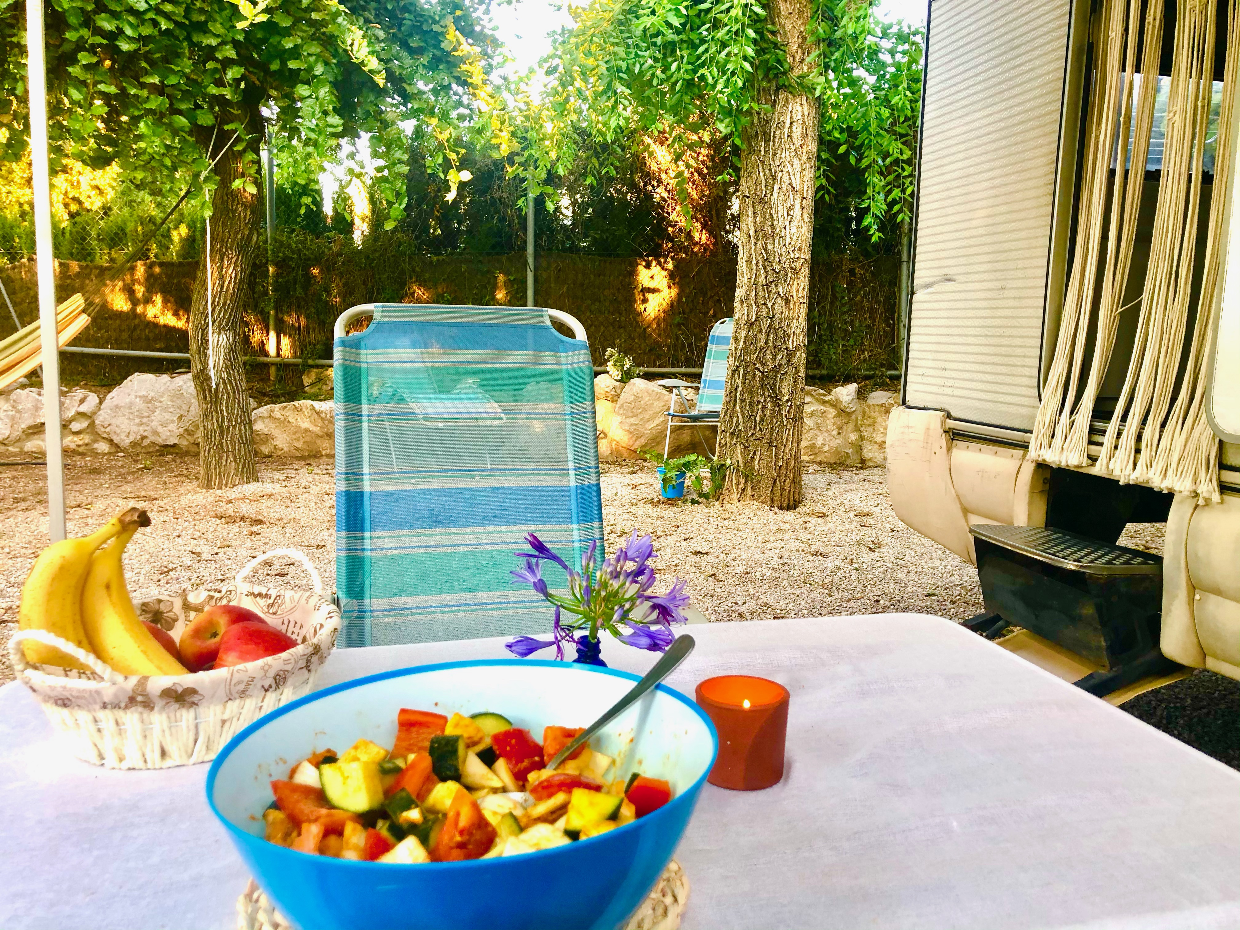 Campin spain simple pleasures and healthy food Campin spain simple pleasures and healthy food