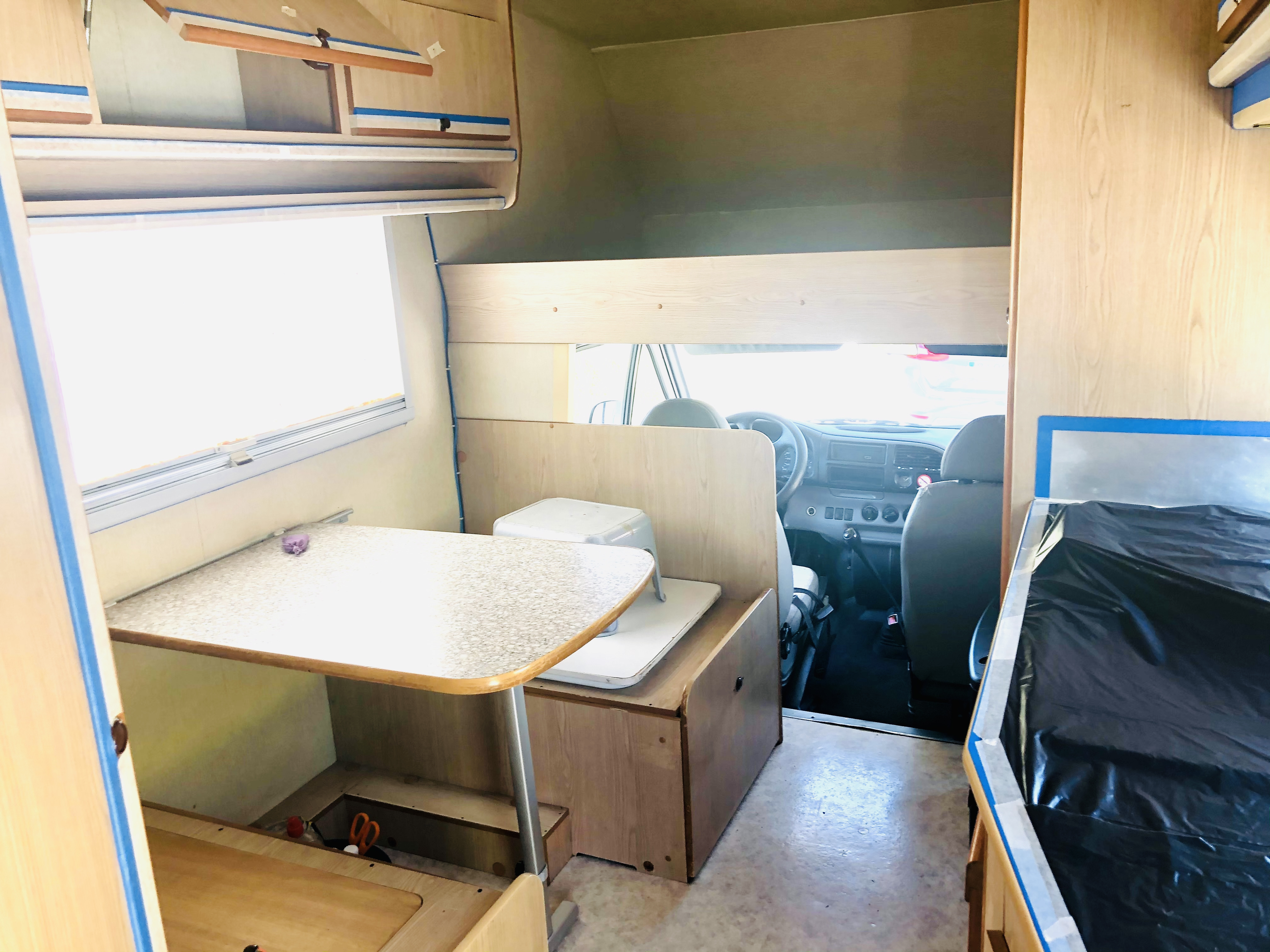 DIY Camper Van Renovation on a Budget - Painting Interior! soultravelers3 masking a camper DIY Camper Van Renovation on a Budget - Painting Interior! soultravelers3 masking a camper