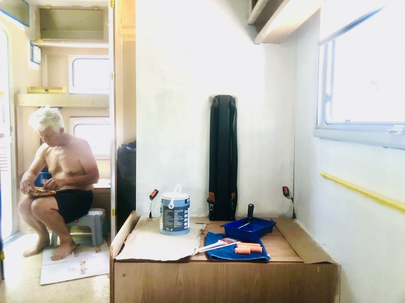 DIY Camper Van Renovation on a Budget - Painting Interior! taking meal breaks when painting rv DIY Camper Van Renovation on a Budget - Painting Interior! taking meal breaks when painting rv