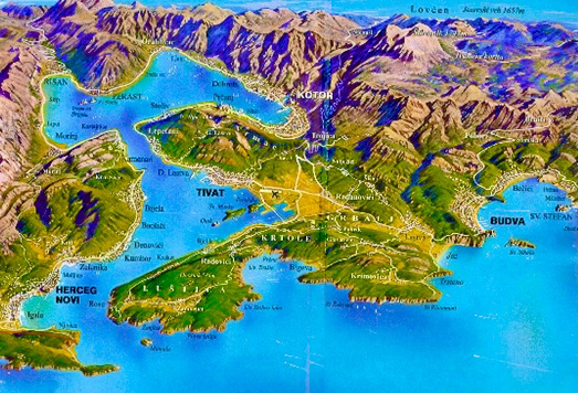 Top Instagram Photo Locations in Kotor Montenegro! map topography boca bay Top Instagram Photo Locations in Kotor Montenegro! map topography boca bay