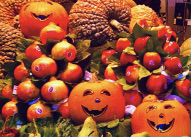 Fall Color & Halloween in Barcelona! pumpkins spain markets